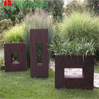 Grand métal de jardin de fleur de planteurs extérieurs faits sur commande de pot