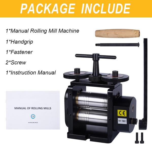 Tooltos 130 мм ручной ювелирный планшет прессы Rolling Mill Machine