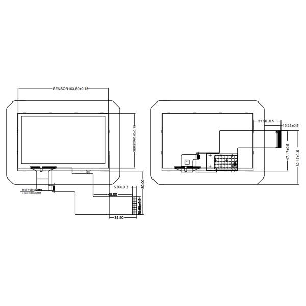 4.3 дюймовый TFT LCD дисплей Китай Производитель Поставщик, 4.3 дюймовый ландшафтный TFT LCD модуль с яркостью 350 нит