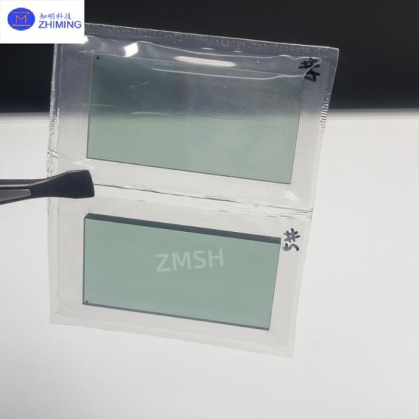 Ventanas ópticas cuadradas personalizadas Moissanita verde SiC Cristal Alta dureza