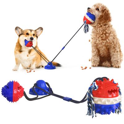 Cão de brinquedos interativo Toy Sucker Drawstring Ball do animal de estimação do relevo da ansiedade 430g