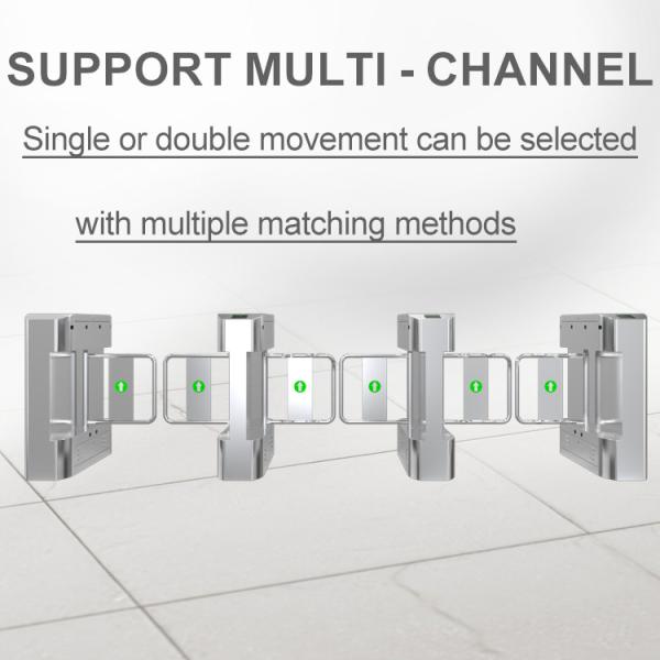304 Stainless Steel Material One Direction Pedestrian Swing Gate Turnstile for Indoor and Outdoor Environments