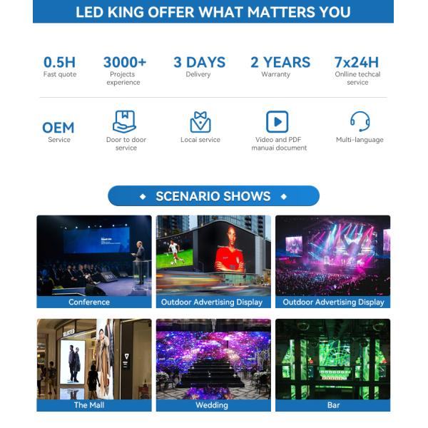 Outdoor LED Display P6 Pixel Pitch IP65 Waterproof 4500-5500cd/㎡ Brightness for Advertising and Commercial Use