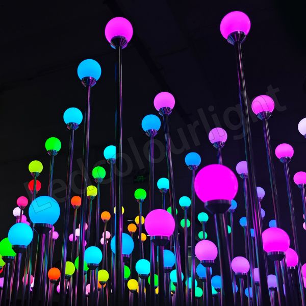 Floor-standing Lamp Garden Lawn Decorative Outdoor Bulb 45mm RGB Globe Lights