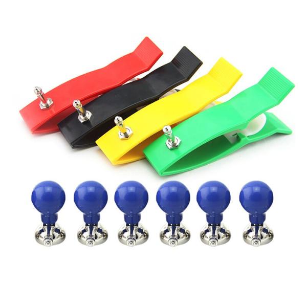 Braçadeira de cobre 6pcs do chapeamento de níquel, acessórios do cabo de Ecg Ekg da sução para o adulto