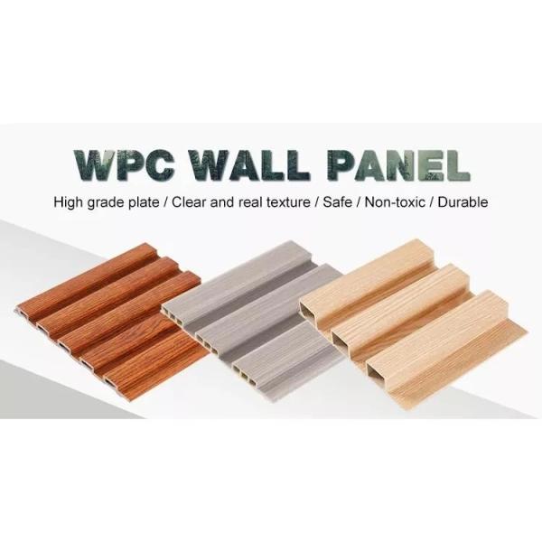 Fluted Wall Panel Cladding Wood Plastic Composite WPC Wall Ceiling Panel Laminated Wood Veneer