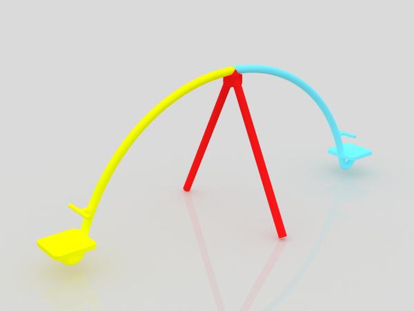 Custom 4-Seat Outdoor Seesaw for Playgrounds and Schools