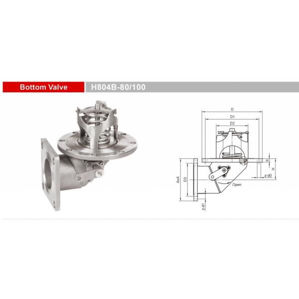 GETH804B -80/100 Truck Spare Parts Bottom Valves Emergency Valves Foot Valves