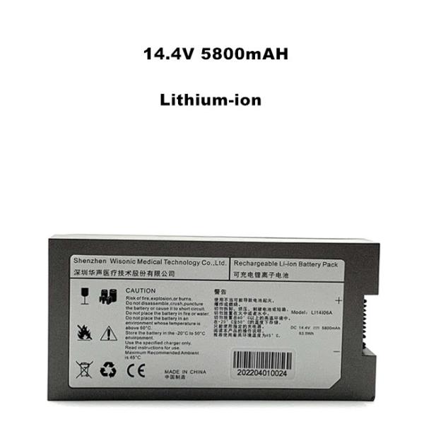 CE Medical Equipment Battery 5800mAH 14.4V Lithium Ion Battery For Ultrasound Machine