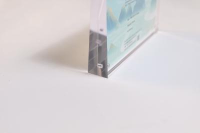 Clear Acrylic Magnetic Photo Frame 8 x 12 Digital Photo Frame With Clock Display