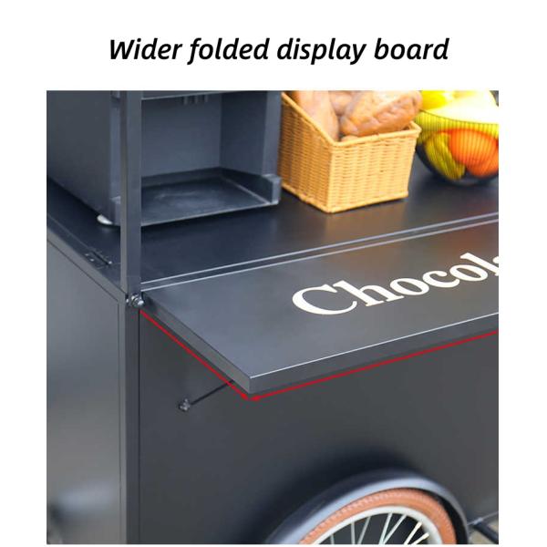 Outdoor Street Hotel Tricycle Ice Cream Cart Bicycle Design with Milk Raw Material
