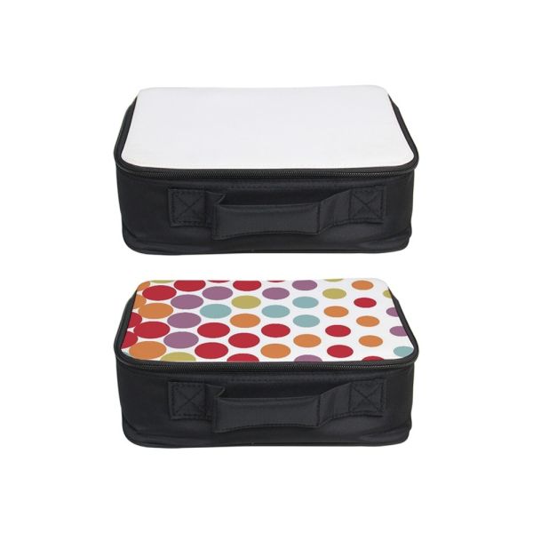 Portable Canvas Sublimation Lunch Totes DIY Printable Sublimation Insulated Picnic Bag Blanks