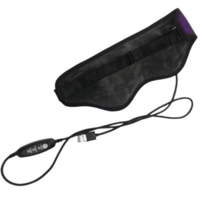 5V USB Heated Eye Mask 3 Level Heating Shading Light Soft Velvet Linning
