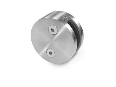 braçadeiras de vidro de aço inoxidável redondas de 60mm, único suporte de vidro de aço inoxidável lateral