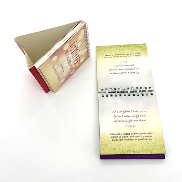 Mini Wire O Book Spiral Calendar Printing Service With Stander CMYK