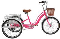 Oem adulte 20 pouces tricycle bicyclettes trois roues pneus d'air de cadre dur
