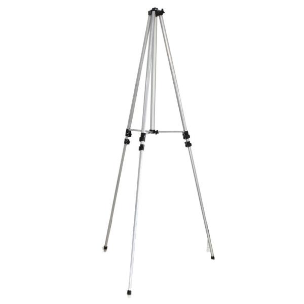 3m White PTZ Aluminum Mobile Phone Camera Tripod For Adjustable Laser Level