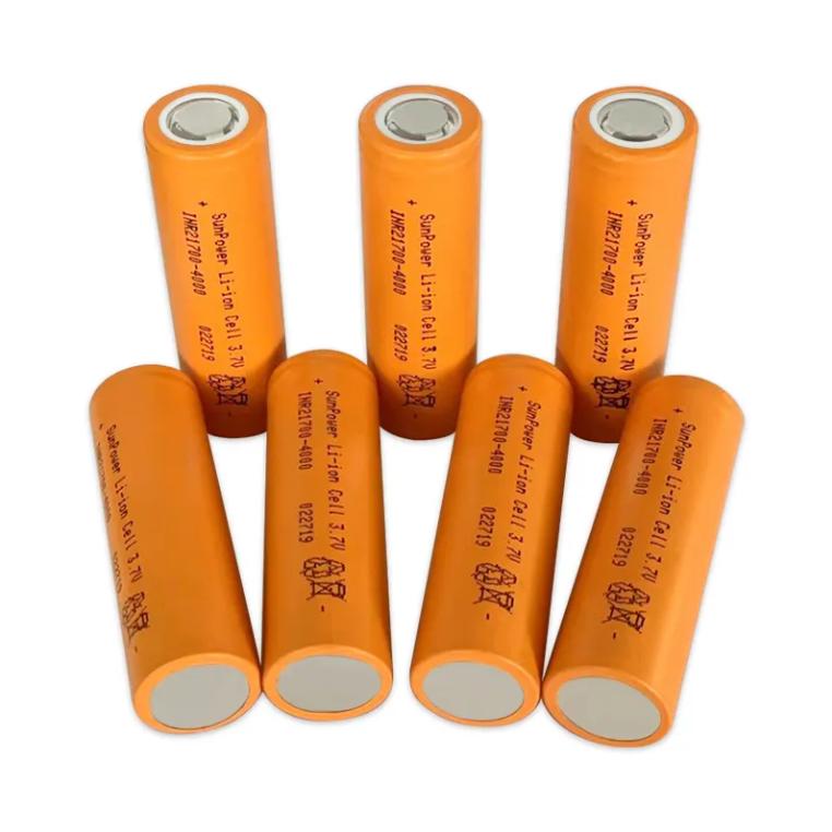 Sunpower INR21700 4000mAh Solid State 21700 Lithium Ion Battery 1000 Cycles