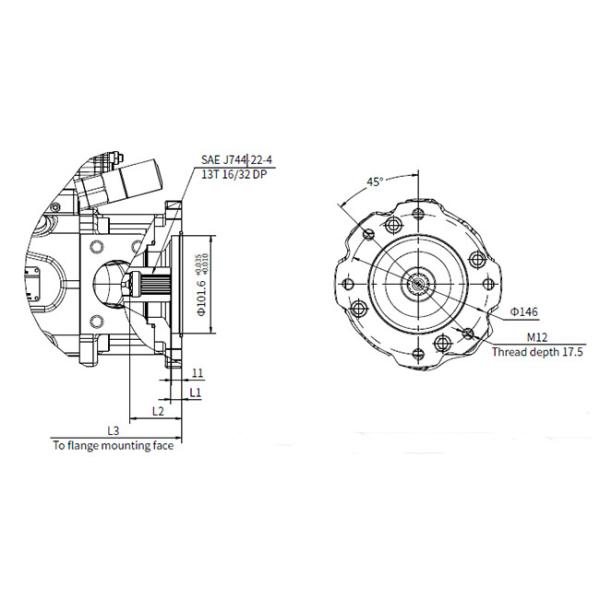 High Pressure Axial Piston Hydraulic Motor Variable Displacement Pump HP5V SERIES