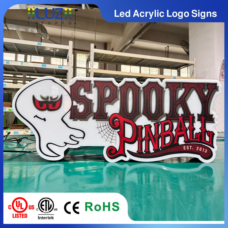 Custom Mascot Contour-Cut LED Acrylic Sign UV Printed Themed Light Box