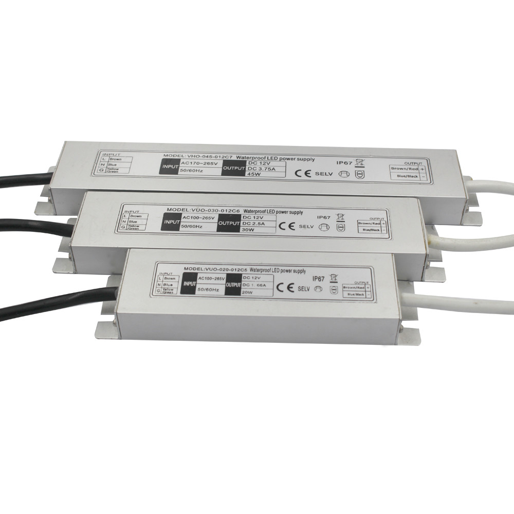 IP67 классифицируя тонкого водителя СИД электропитания 20W 24V SAA СИД со штепсельной вилкой AU