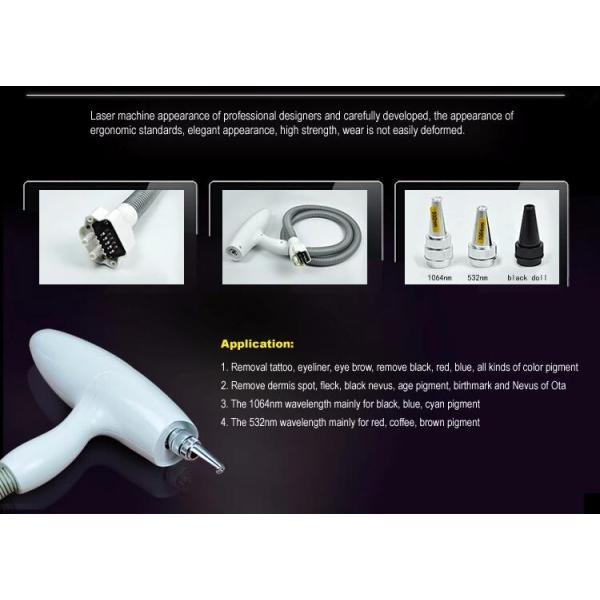 Q Switch Nd Yag Laser Equipment , Eyebrow / Freckle / Tattoo Removal Machine