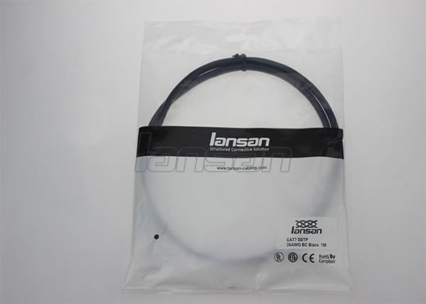 O revestimento 550MHz RJ45 Cat6a de Lszh protegeu o cabo do remendo encalhou o cobre desencapado