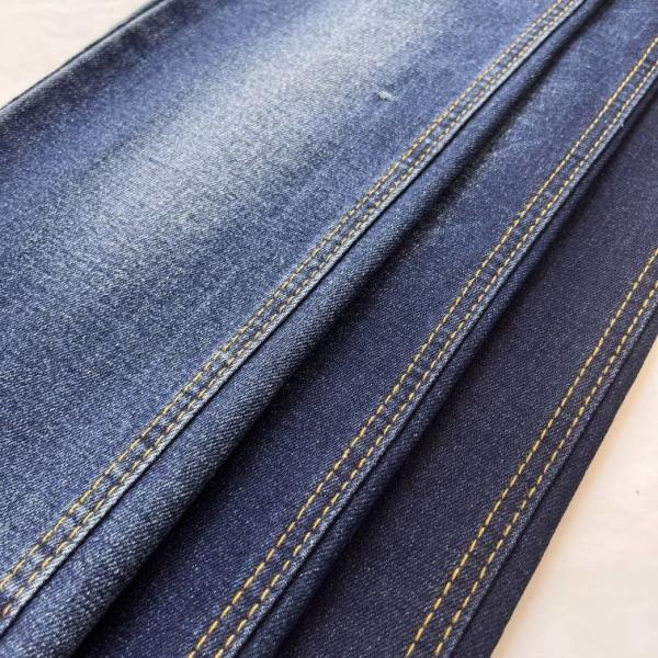 12.8oz Heavy Weight Twill Denim Fabric TC Indigo Cotton Polyester Spandex