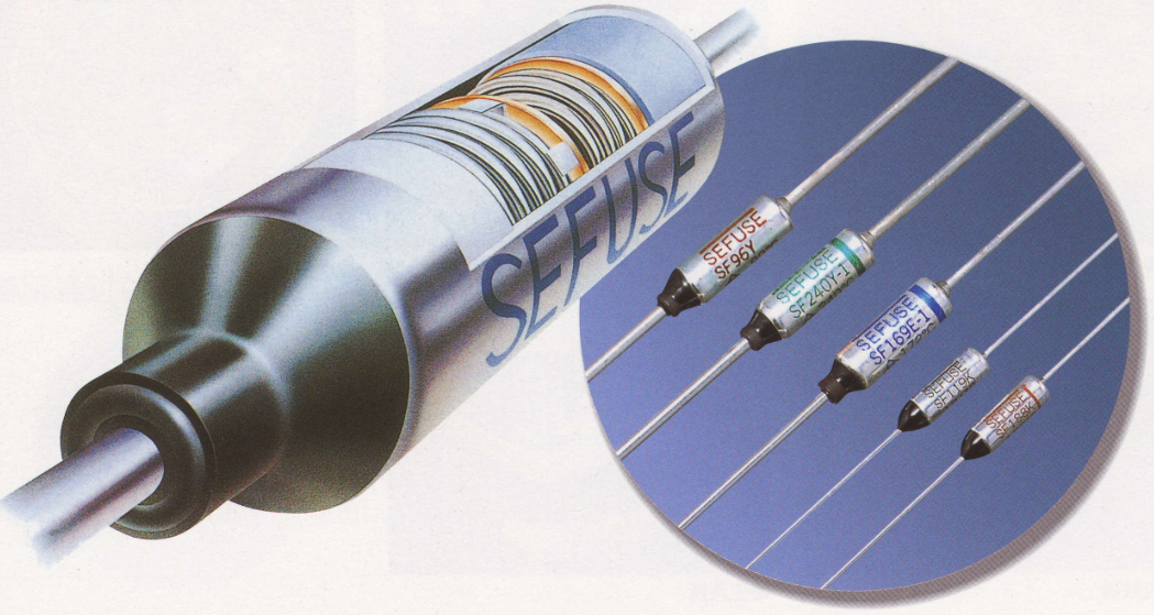 Случай металла плавкой вставки 66x4.2mm SEFUSE 73C-240C термальный над предохранением от жары