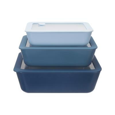 Non Stick Coating Glass Food Container With Vented Glass Lid Easy To Clean