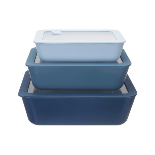 Non Stick Coating Glass Food Container With Vented Glass Lid Easy To Clean