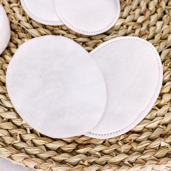 Disques de coton cosmétiques OEM, doux, sans peluche, pour le maquillage