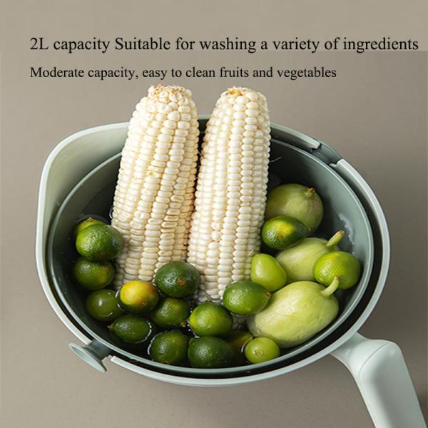 Restaurant Double Layer Detachable Rotating Drainage Basket Plastic Bird Drain Basket
