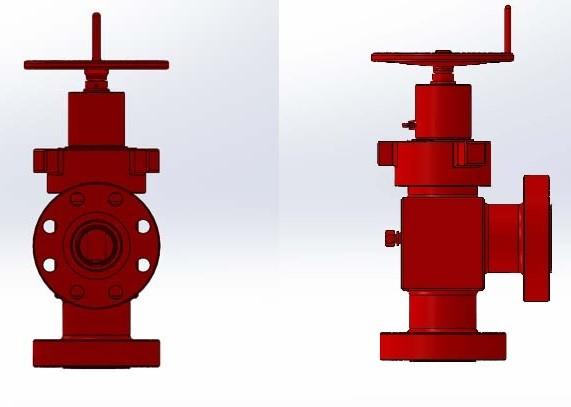 Adjustable Choke Valve Oil Wellhead Equipment Manual And Hydraulic Positive Choke Valve