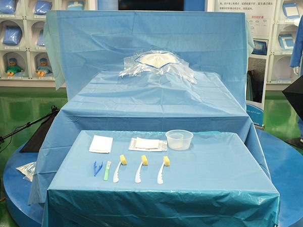 Disposable Surgical Caesarean drape color blue size 200*300cm
