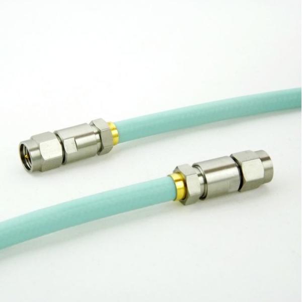 18GHz SMA N RF Microwave Coaxial test Cable assembly low loss stainless steel green L47P3-SMM0SMM0-XXX
