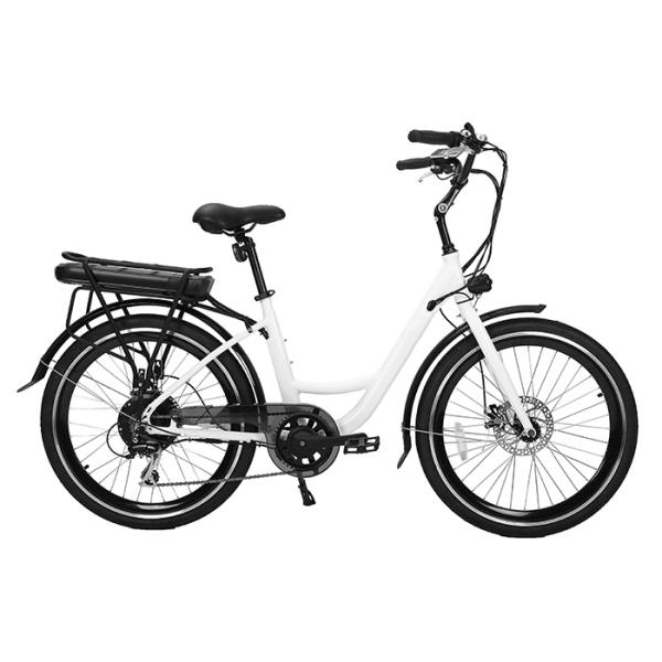 36V 250W Electric City Bicycle , 25KM/H Aluminum Alloy Long Range E Bike