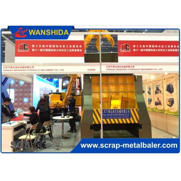 Container Scrap Shear Machine with 400 Ton Cutting Force, Compact Design, and Containerized Structure for Efficient Steel Recycling