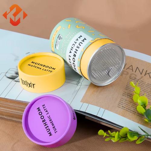 Food grade paper can packaging Composite paper can packaging snacks, tea and s