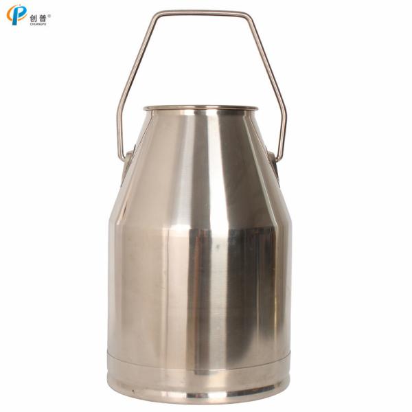 Heavy Duty 25L Stainless Steel Milking Bucket Pail Without Lid For Most Machines