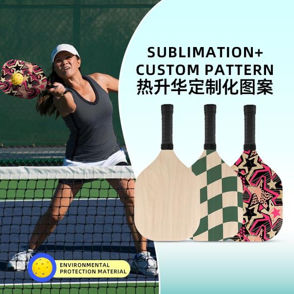 Outdoor Plywood Sublimation Pickleball Paddle Customization Sublimation Coating