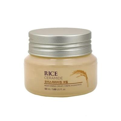 Cremas para o rosto com ceramida de arroz, para a limpeza da pele, para a reparação da barreira da pele, para a beleza do rosto.
