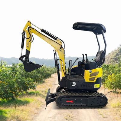 Agricultural Hydraulic Mini Excavator 20KW 2 Ton Mini Digger Equipment