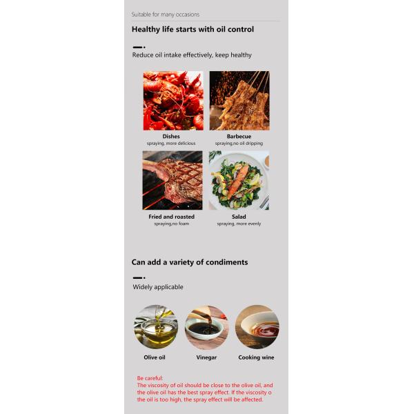 Бутылка PETG 280ml брызг пищевого масла барбекю кухни