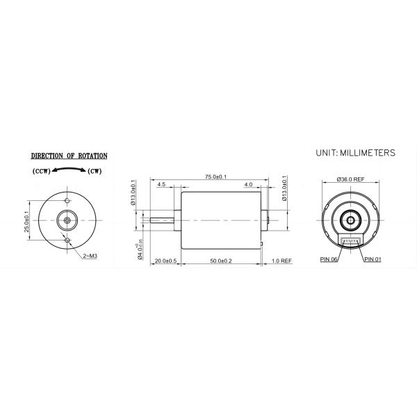 Electric Fan Motors 4304RPM 0.26A 12V 50dB 8W BLDC Motor In Fan