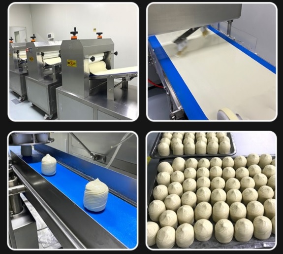 Laminated Frozen Dough Bun Production Line Automatic Layed
