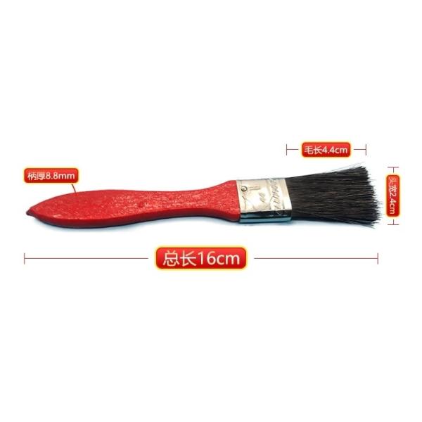 Red Wooden Handle Paint Brush with Pure Bristle and Customized Request