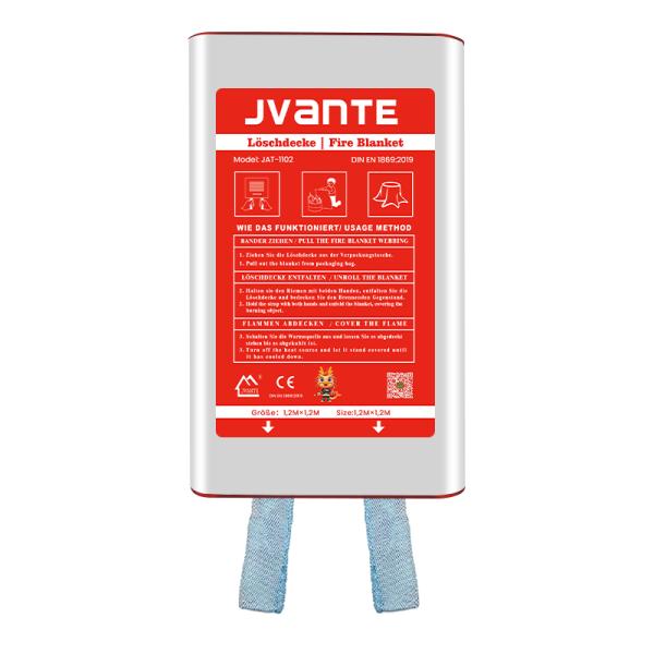 Коробка огневое одеяло из стекловолокна 1,2 м*1,2 м Цвет: белая Синяя лента Материал из стеклянного волокна