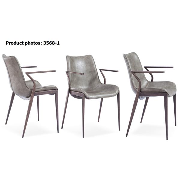 Leisure Style Soft Cushions 54x59x82cm Cafe Arm Chairs