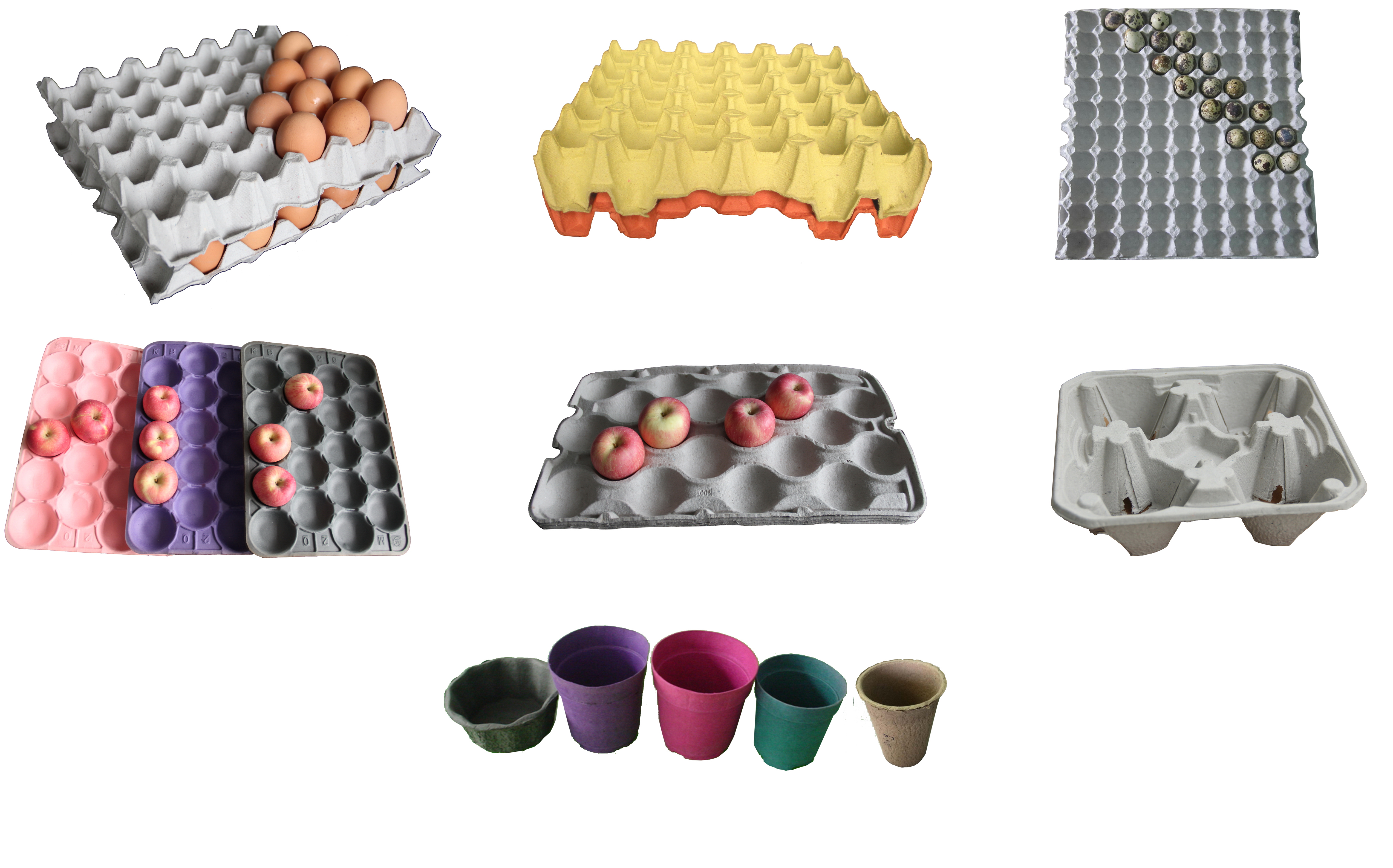 Fully Automatic Pulp Egg Box/Tray Machine/ Mass production Egg Box production line